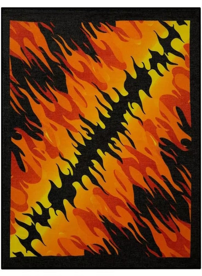 Sewology Flame Bandanna Wearable Scarf 100% Cotton, 21 x 21 Inch, Black, Red - Image 3